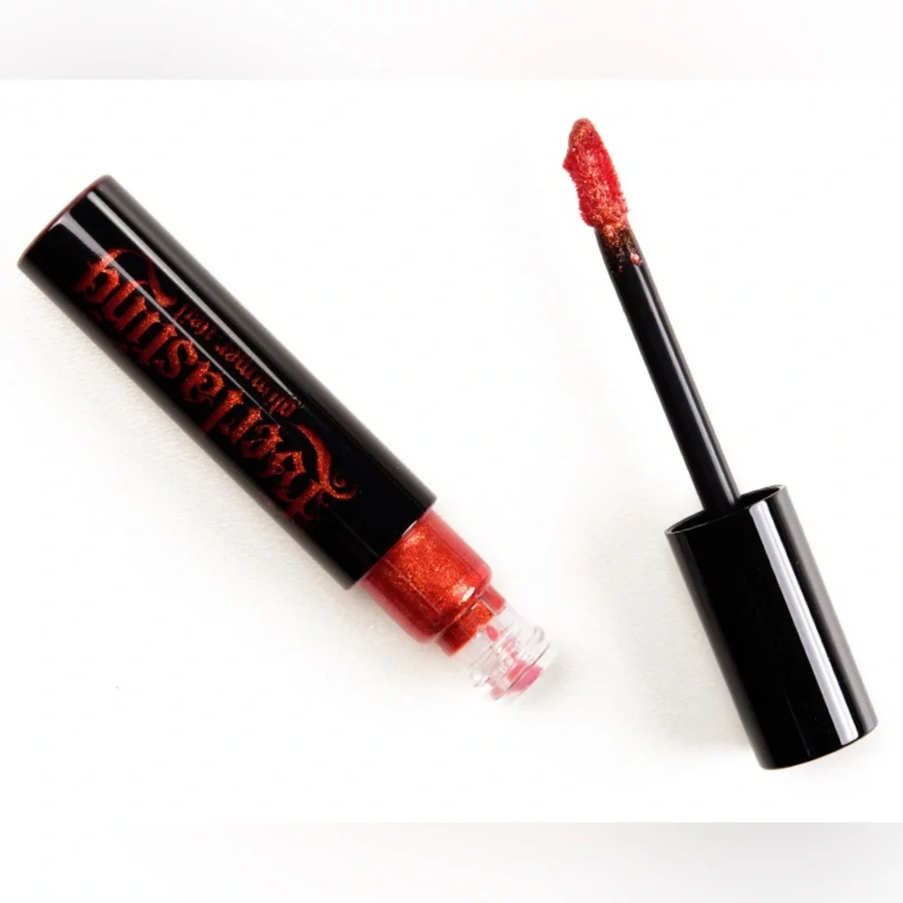 KAT VON D EVERLASTING GLIMMER VEIL LIQUID LIPSTICK ROCKER METALLIC COPPER NEW
